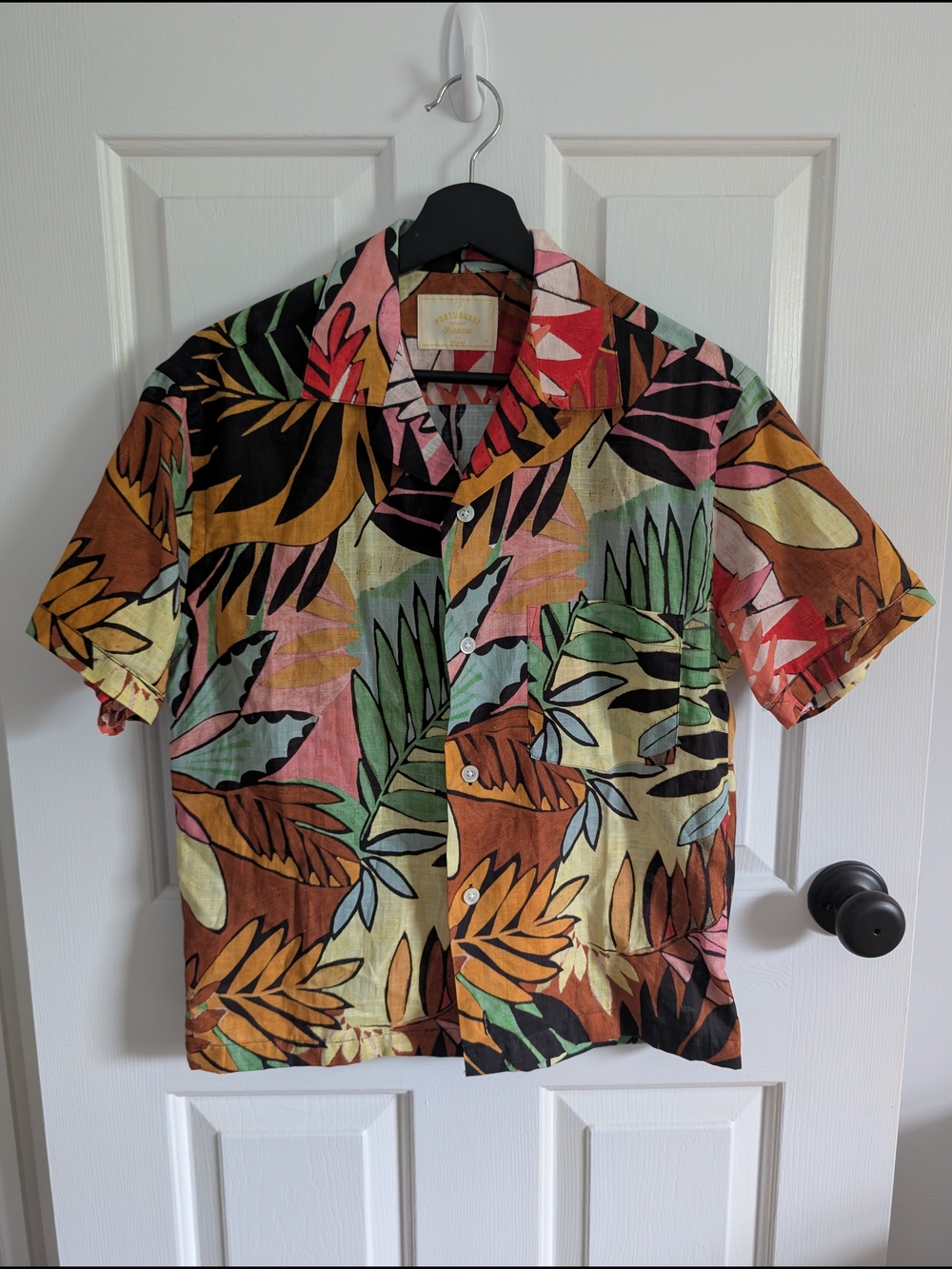 Brand New Portuguese Flannel Post Flower Cotton Shirt Men's Size Medium